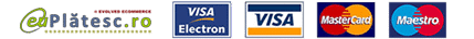 Plăți online: EuPlătesc, Visa Electron, Visa, Mastercard, Maestro