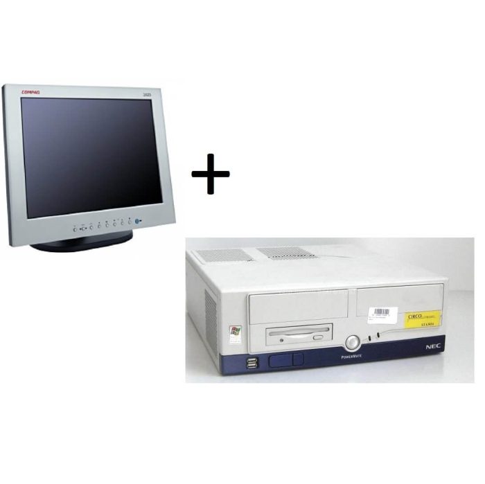 Pachet sistem NEC Powermate VL5 Sempron 2800GHz + Monitor TFT/LCD 15inch Grad -A