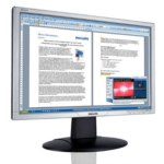 Monitoare second hand LCD Philips 200AW, 20 inch widescreen, boxe, Grad A