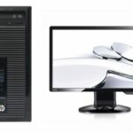 Pachet calculator second hand HP Prodesk 400 G1 MT Core i3-4130, 8GB ddr3, 500GB + Benq 24'' 2420HD