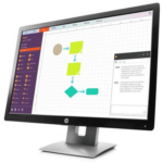 Monitor second hand HP EliteDisplay E242, IPS, LED, 24 inch, HDMI, Grad -A