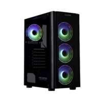 Carcasa Pro Gaming Blaze, Middle Tower, ATX, fara sursa, controller ARGB, telecomanda