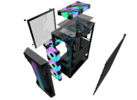 Carcasa Pro Gaming Zerg, Middle Tower, ATX, fara sursa, controller ARGB - imagine 5