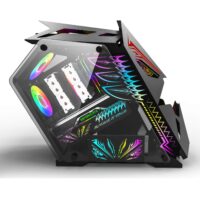 Carcasa Pro Gaming Hercule Black, Middle Tower, ATX, fara sursa, controller ARGB - imagine 2