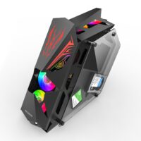 Carcasa Pro Gaming Hercule Black, Middle Tower, ATX, fara sursa, controller ARGB - imagine 3