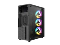 Carcasa PRO GAMING JAX, Middle Tower, ATX, Fara Sursa, 3X ARGB FAN - imagine 6