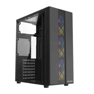 Carcasa PRO GAMING JAX, Middle Tower, ATX, Fara Sursa, 3X ARGB FAN