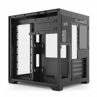 Carcasa Pro Gaming Ambra Black, Cube Tower, M-ATX, fara sursa, 5x ARGB FAN, Controller ARGB - imagine 7