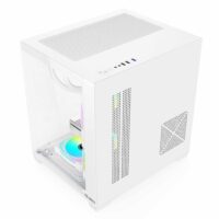 Carcasa Pro Gaming Ambra White, Cube Tower, M-ATX, fara sursa, 5x ARGB FAN, Controller ARGB - imagine 4