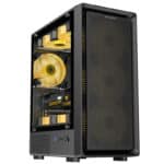 Carcasa PRO GAMING Vision BLACK, Middle Tower, M-ATX, Fara Sursa, 4X RGB FAN