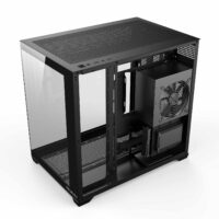 Carcasa Pro Gaming ELITE Black, Cube Tower, ATX, fara sursa, 7x ARGB FAN, Controller ARGB - imagine 6