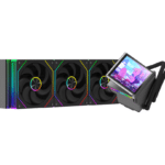 Cooler CPU AIO ProGaming Glacier View 360, Display LCD 4.0 inch, 360mm, 3 Ventilatoare ARGB, 400W, Negru