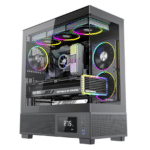 Sistem Desktop Pc Gaming Kian Black AMD Ryzen 7 9800X3D pana la 5.2Ghz, 64GB RAM DDR5, 2TB SSD, RTX 5080 16GB GDDR7, Wi-Fi 6, Windows 11 Home